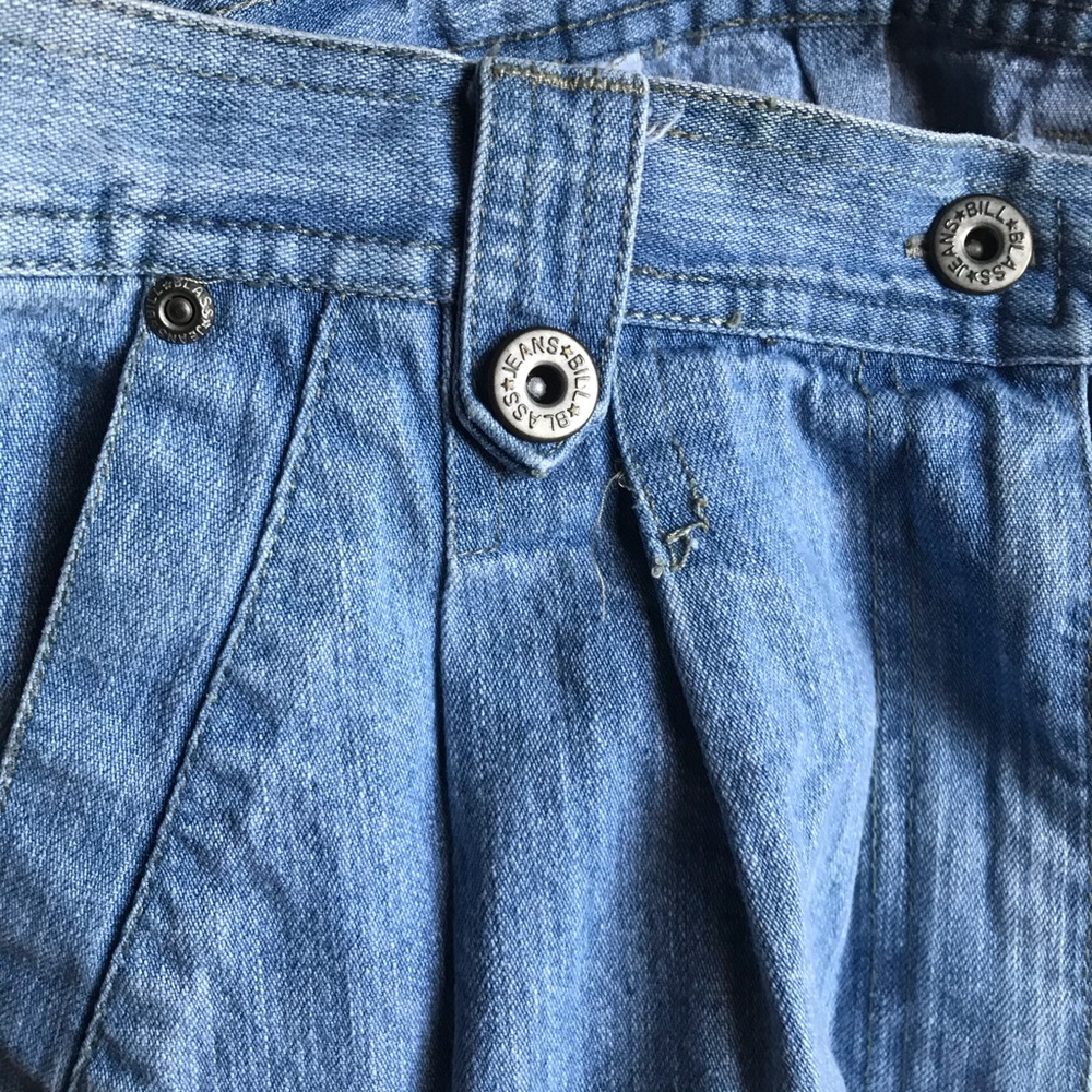 Vintage Bill Blass Pleated Mom Jean Shorts